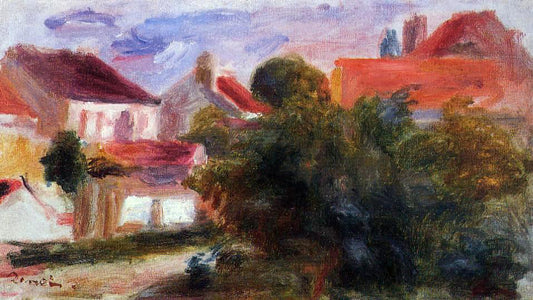  Pierre Auguste Renoir Street in Essoyes - Hand Painted Oil Painting