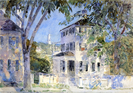  Frederick Childe Hassam A Street in Portsmouth - Hand Painted Oil Painting