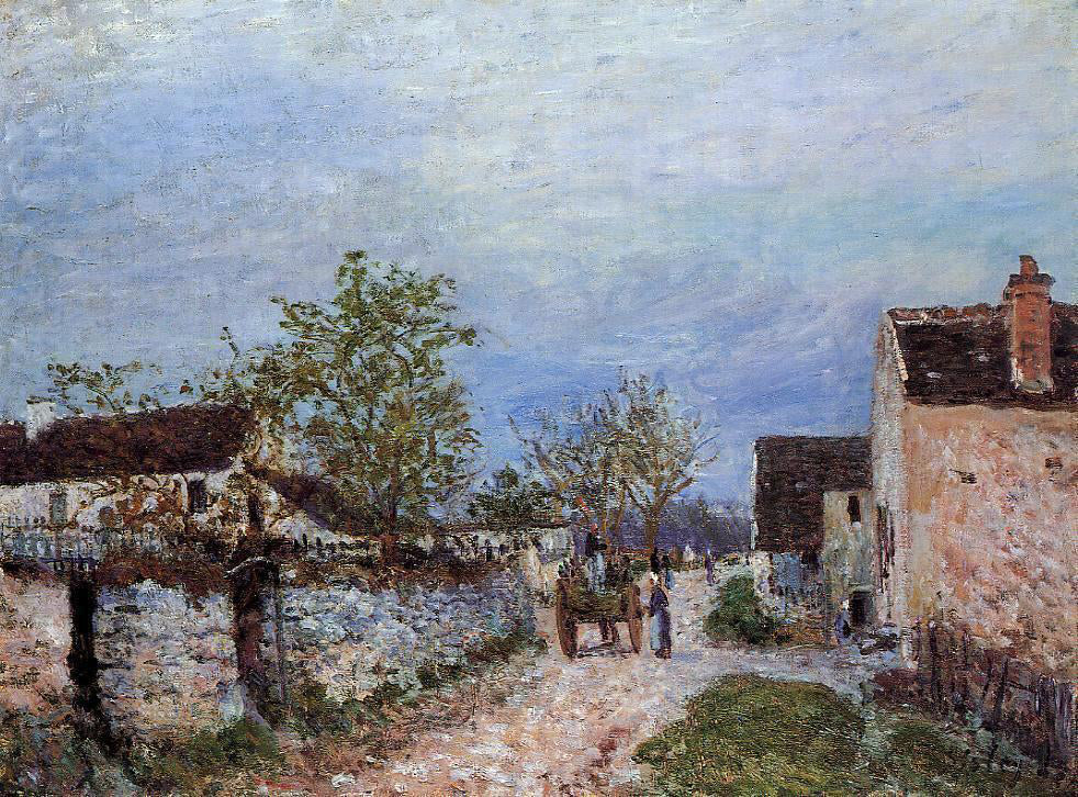  Alfred Sisley Street in Veneux - Hand Painted Oil Painting