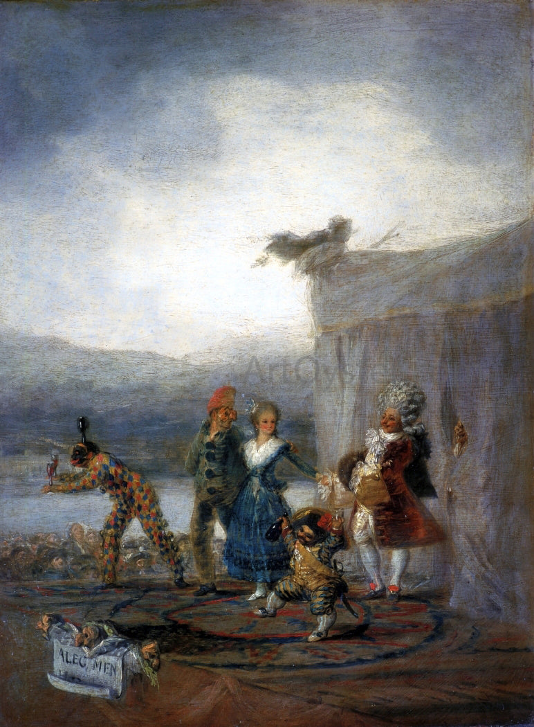  Francisco Jose de Goya Y Lucientes Strolling Players - Hand Painted Oil Painting