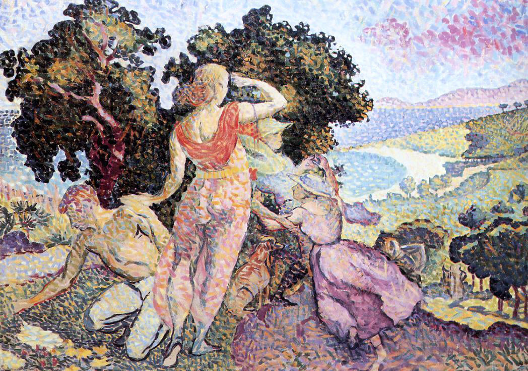 Henri Edmond Cross Study for 'Excuirsion' - Hand Painted Oil Painting
