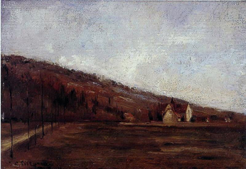  Camille Pissarro Study for 'The Banks of Marne in Winter' - Hand Painted Oil Painting