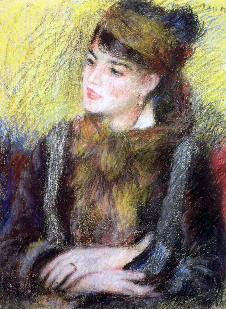  Pierre Auguste Renoir Study of a Woman - Hand Painted Oil Painting