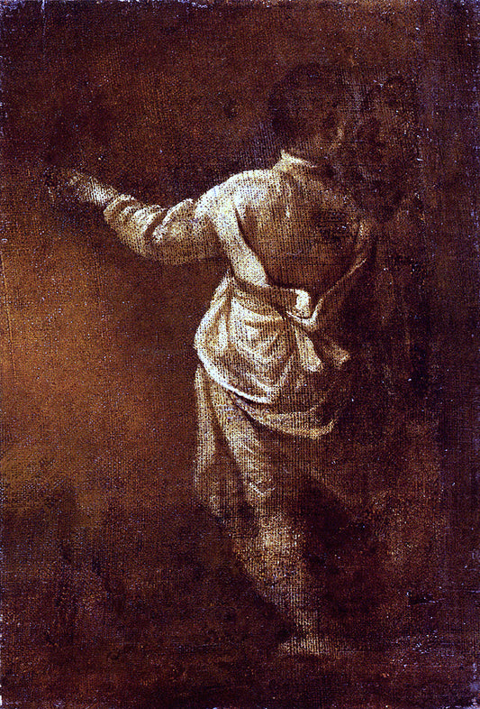  Donato Creti Study of a Young Boy, Seen From Behind - Hand Painted Oil Painting