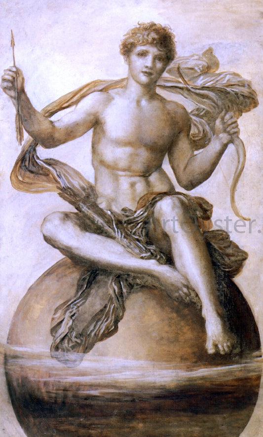  George Frederic Watts Study of 'Idle Child of Fancy' - Hand Painted Oil Painting
