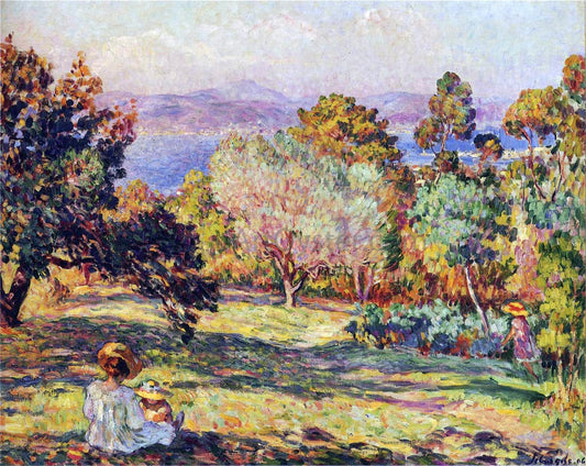  Henri Lebasque Summer Afternoon at Frejus - Hand Painted Oil Painting