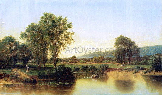  Henry Suydam Summer Afternoon by the River - Hand Painted Oil Painting