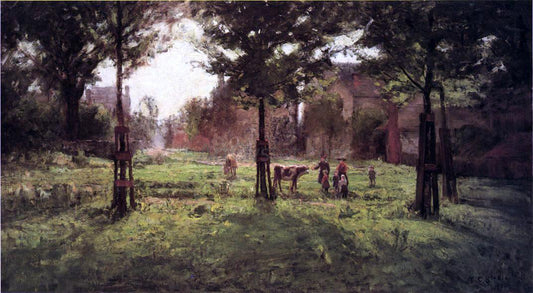  Theodore Clement Steele Summer Days at Vernon - Hand Painted Oil Painting
