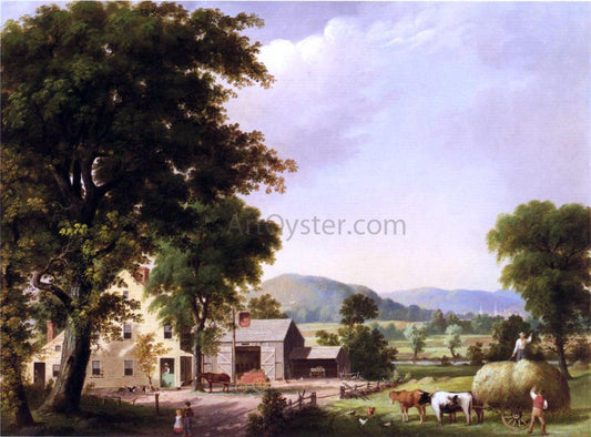  George Henry Durrie Summer, Haying at Jones Inn - Hand Painted Oil Painting
