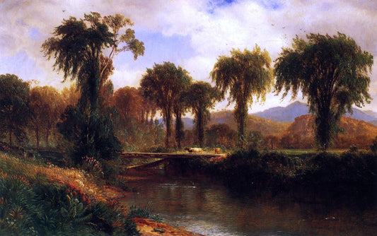  Jr. Samuel Colman Summer on the Saco, Conway Valley - Hand Painted Oil Painting