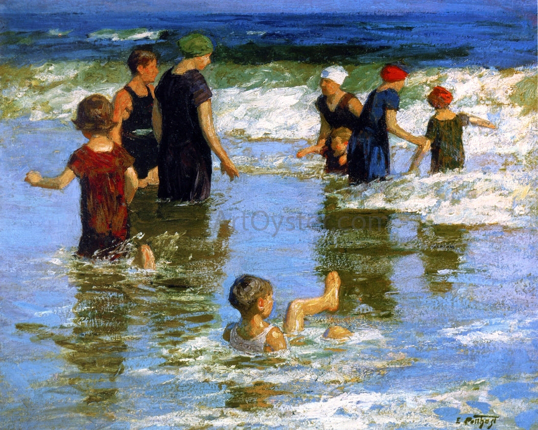  Edward Potthast Summer Pleasures - Hand Painted Oil Painting