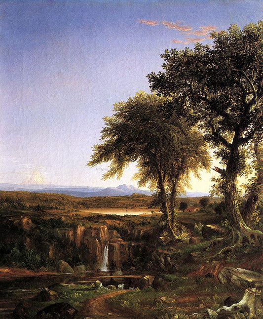  Thomas Cole Summer Twilight - Hand Painted Oil Painting