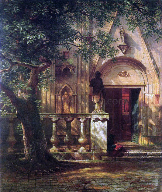  Albert Bierstadt Sunlight and Shadow - Hand Painted Oil Painting