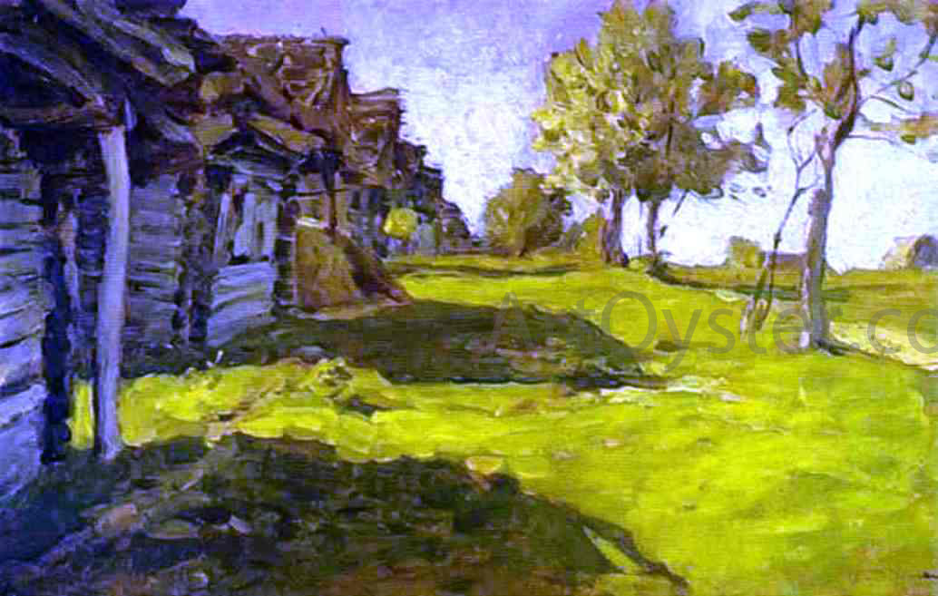  Isaac Ilich Levitan Sunny Day, A Village - Hand Painted Oil Painting