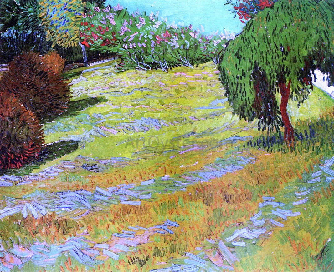  Vincent Van Gogh Sunny Lawn in a Public Park - Hand Painted Oil Painting