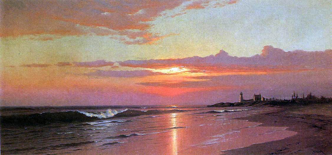  Francis A Silva Sunrise: Marine View - Hand Painted Oil Painting