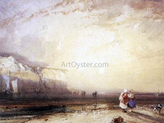  Richard Parkes Bonington Sunset in the Pays de Caux - Hand Painted Oil Painting