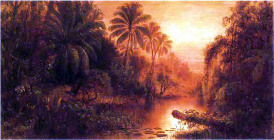 Levi Wells Prentice Sunset in the Tropics - Hand Painted Oil Painting