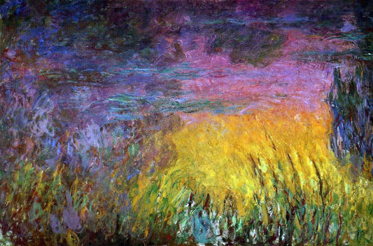  Claude Oscar Monet Sunset (left half) - Hand Painted Oil Painting