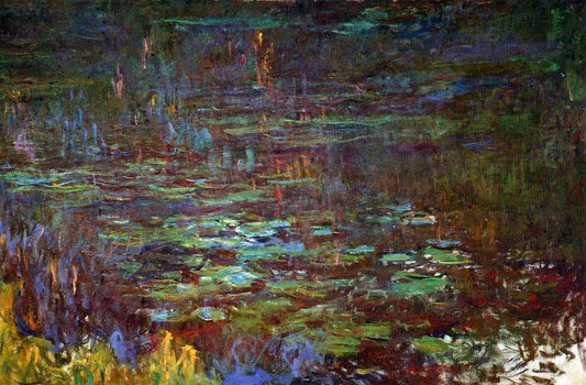  Claude Oscar Monet Sunset (right half) - Hand Painted Oil Painting