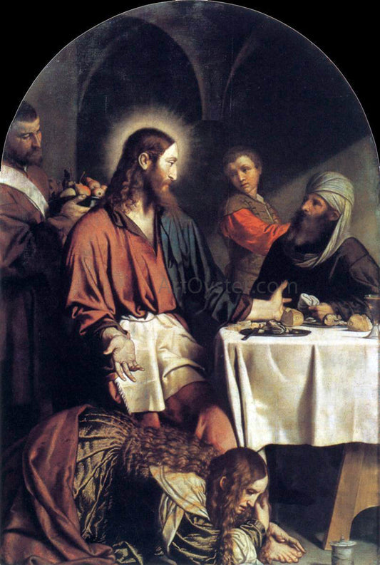  Moretto Da Brescia Supper in the House of Simon Pharisee - Hand Painted Oil Painting