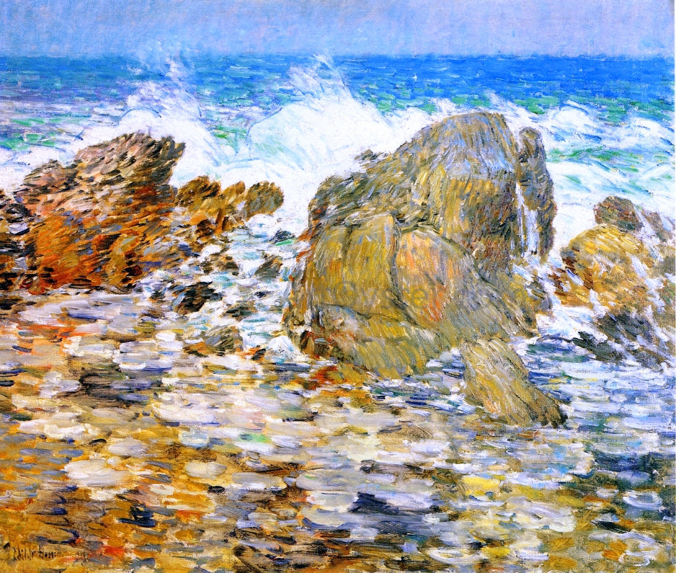  Frederick Childe Hassam Surf, Appledore - Hand Painted Oil Painting