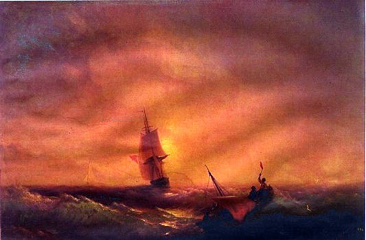  Ivan Constantinovich Aivazovsky Survivors - Hand Painted Oil Painting