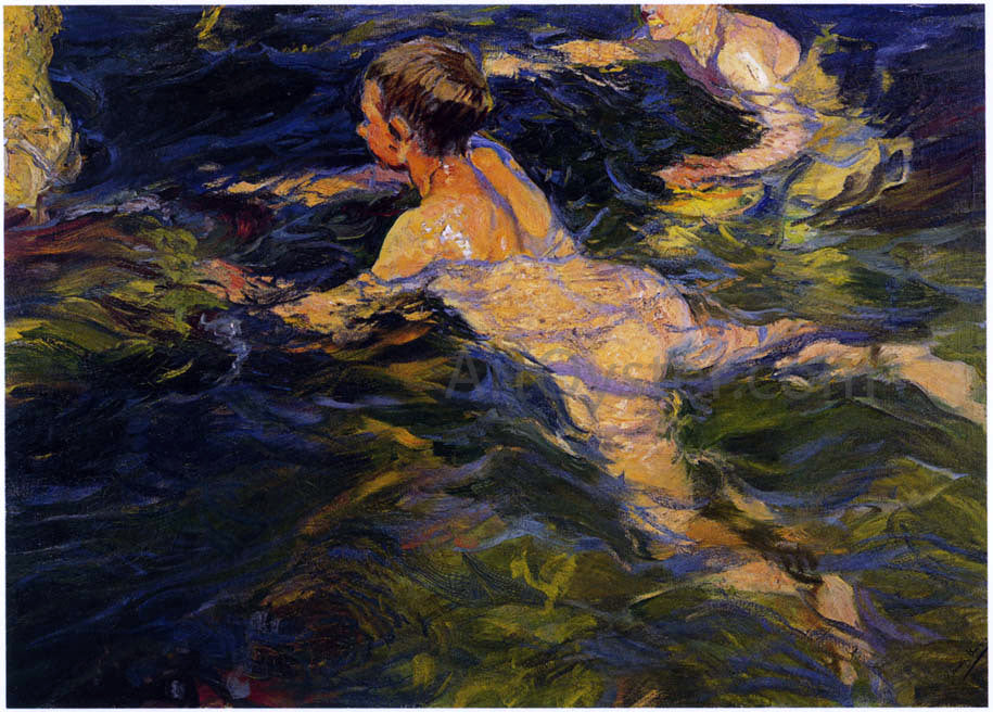  Joaquin Sorolla Y Bastida Swimmers, Javea - Hand Painted Oil Painting