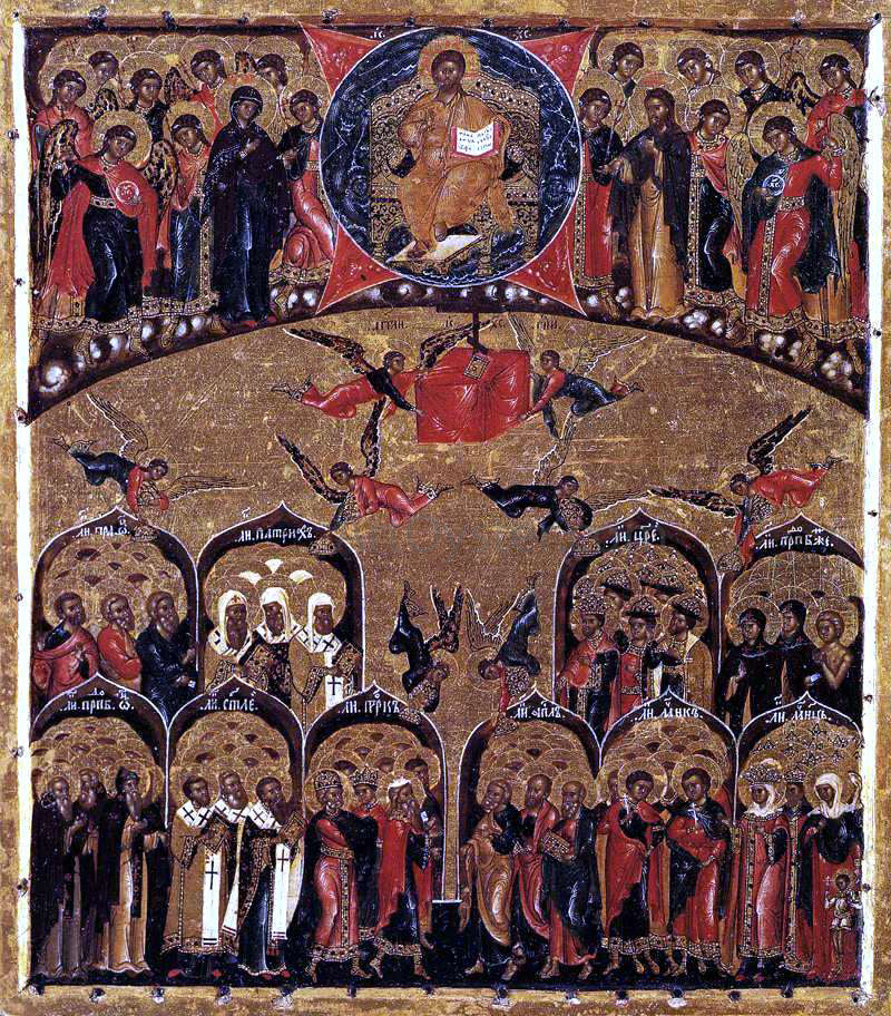  Unknown Painters Masters Synaxis of All Saints - Hand Painted Oil Painting