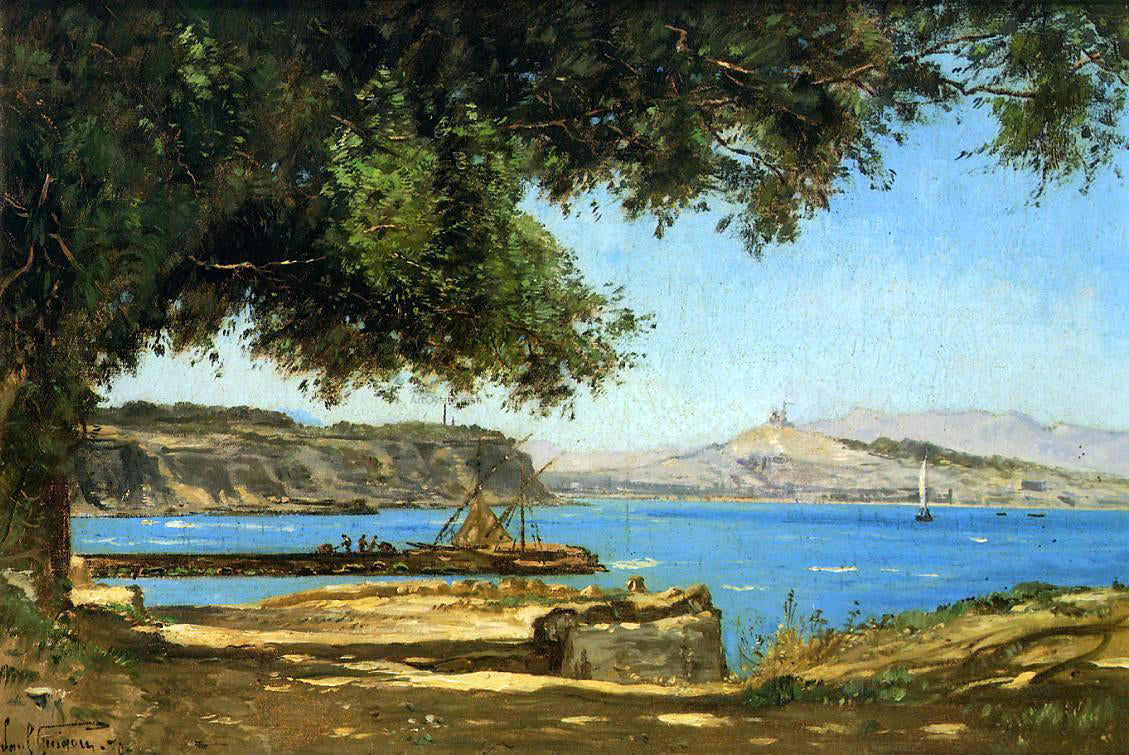  Paul-Camille Guigou Tamaris by the Sea at Saint-Andre near Marseille - Hand Painted Oil Painting