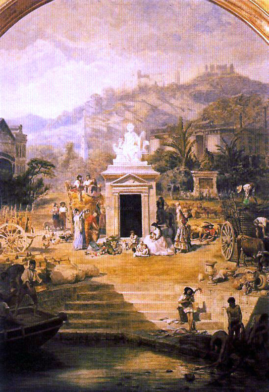  Antonio Munoz Degrain Techo del Teatro Cervantes - Hand Painted Oil Painting