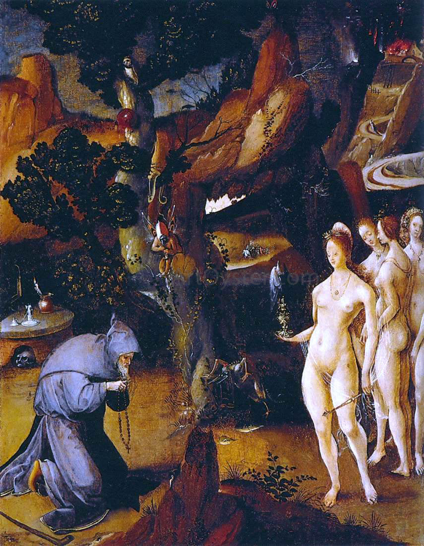  Jan Wellens De Cock Temptation of St Anthony - Hand Painted Oil Painting