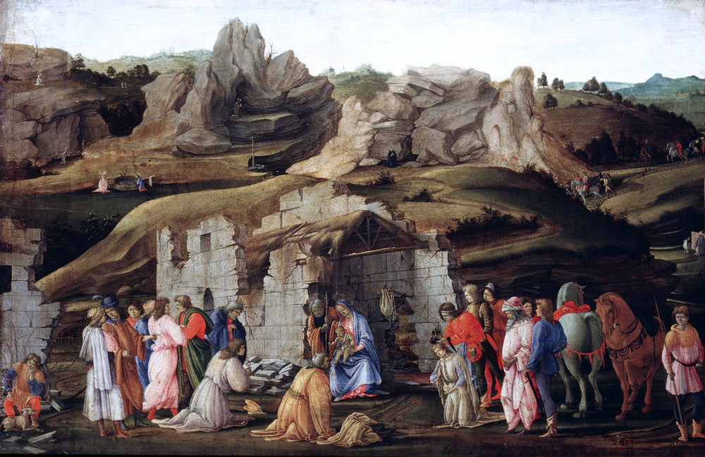  Filippino Lippi The Adoration of the Magi - Hand Painted Oil Painting