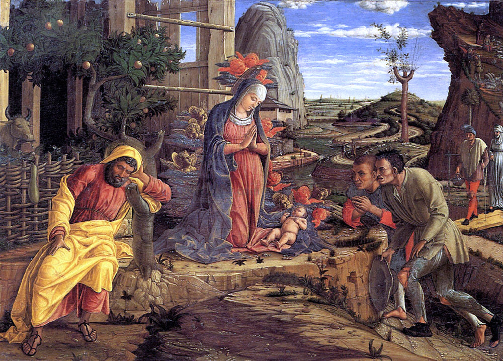  Andrea Mantegna The Adoration of the Shepherds - Hand Painted Oil Painting