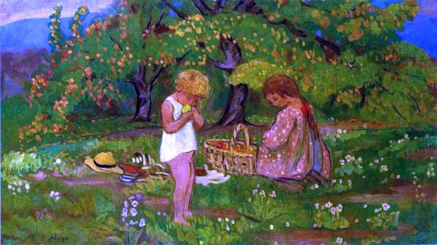  Henri Lebasque The Afternoon Snack - Hand Painted Oil Painting