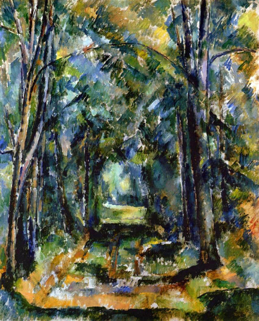  Paul Cezanne The Alley at Chantilly - Hand Painted Oil Painting