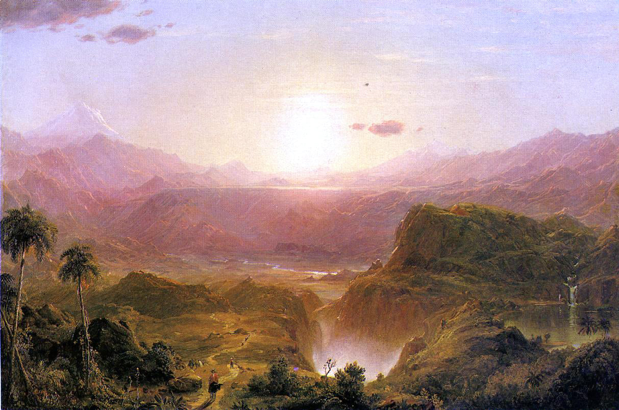  Frederic Edwin Church The Andes of Ecuador - Hand Painted Oil Painting