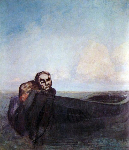  Odilon Redon The Angel of Destiny - Hand Painted Oil Painting