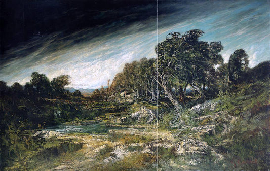  Gustave Courbet The Approaching Storm (also known as The Gust of Wind) - Hand Painted Oil Painting