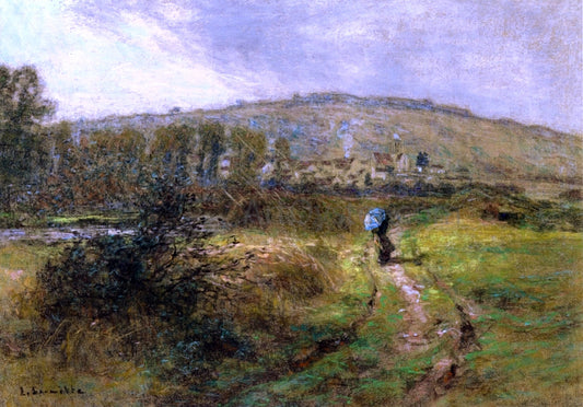  Leon Augustin L'hermitte) The Approaching Storm - Hand Painted Oil Painting