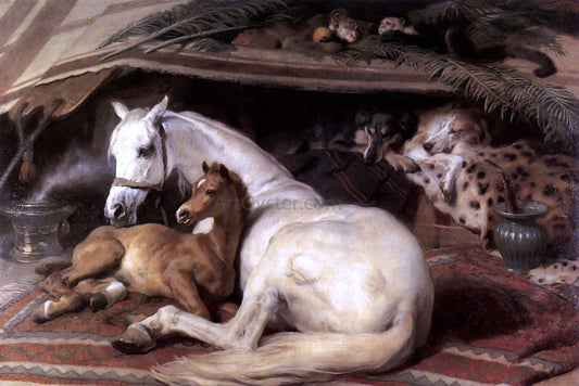  Sir Edwin Henry Landseer The Arab Tent - Hand Painted Oil Painting