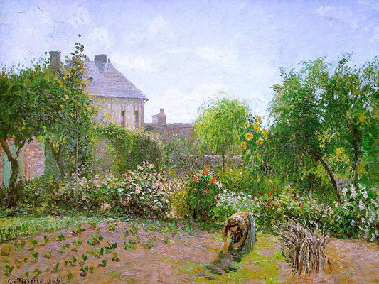 Camille Pissarro The Artist's Garden at Eragny - Hand Painted Oil Painting