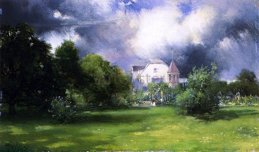  Thomas Moran The Artist's Home - East Hampton, Long Island - Hand Painted Oil Painting