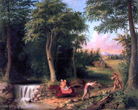  Albertus del Orient Browere The Attack at Watkins Glen - Hand Painted Oil Painting