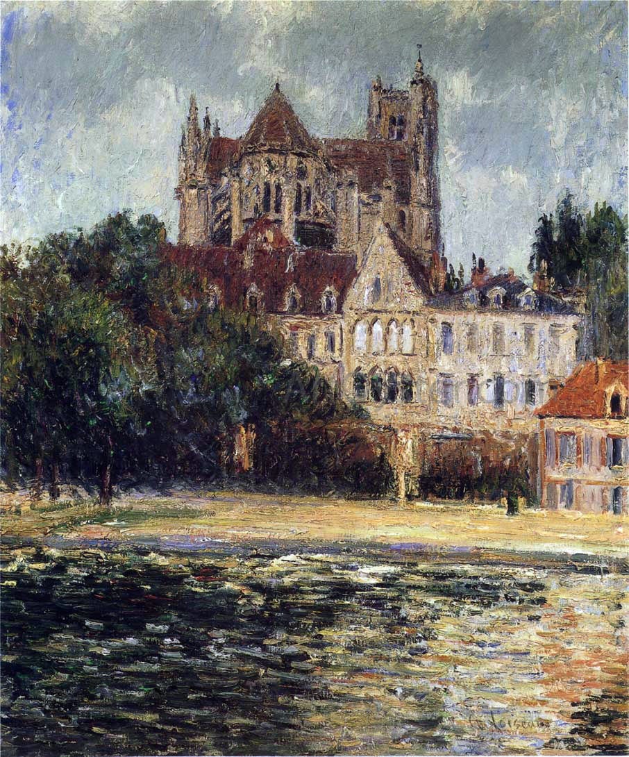  Gustave Loiseau The Auxerre Cathedral - Hand Painted Oil Painting