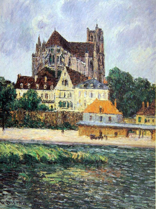  Gustave Loiseau The Auxerre Xathedral - Hand Painted Oil Painting