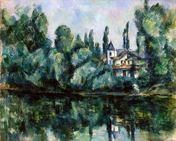  Paul Cezanne The Banks of the Marne - Hand Painted Oil Painting