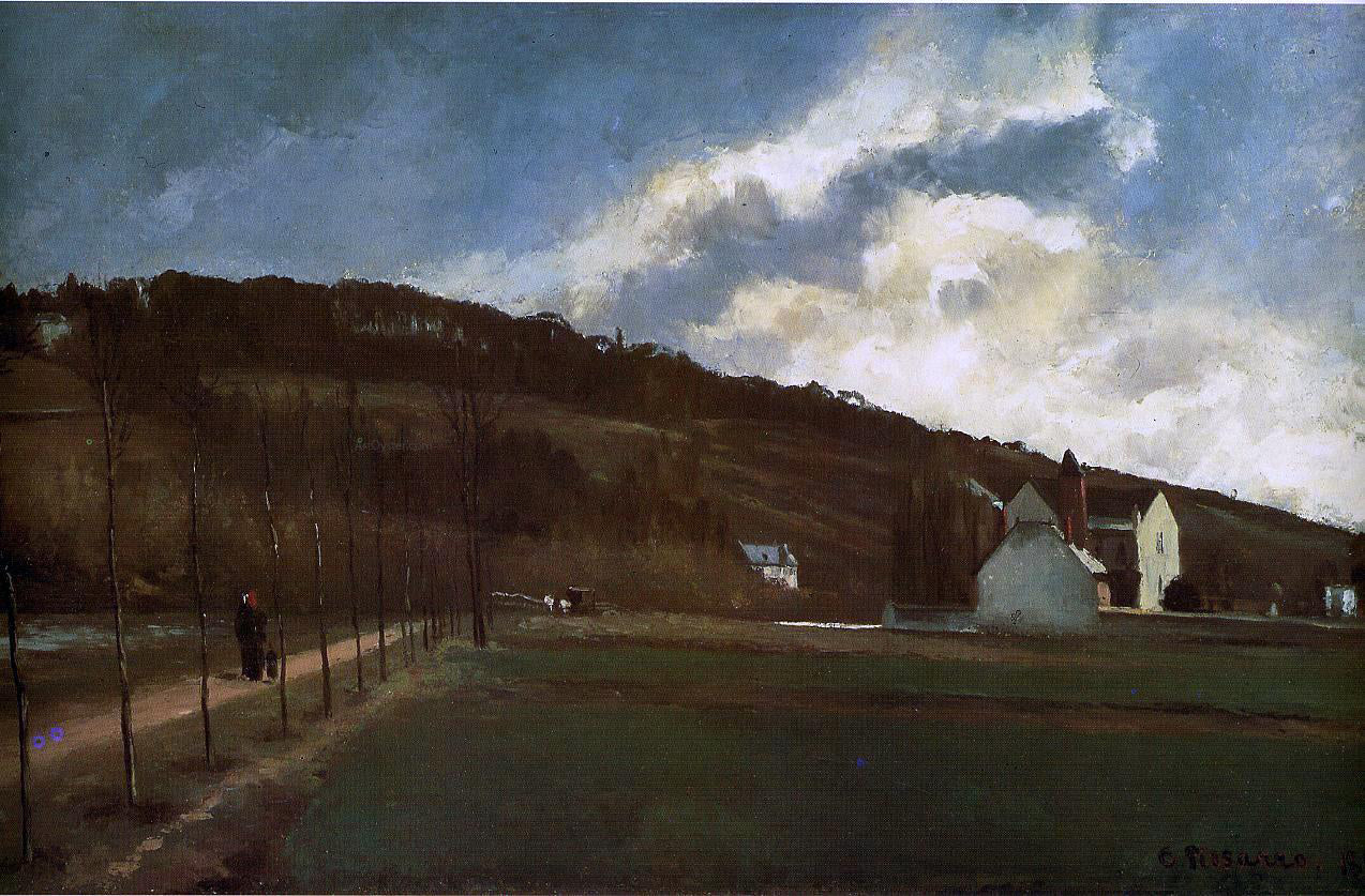  Camille Pissarro The Banks of the Marne in Winter - Hand Painted Oil Painting