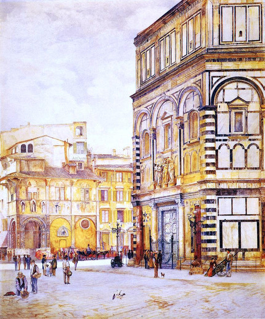  Henry Roderick Newman The Baptistery of San Giovanni - Hand Painted Oil Painting