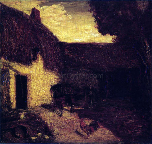  Albert Pinkham Ryder The Barnyard - Hand Painted Oil Painting